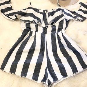 Striped romper